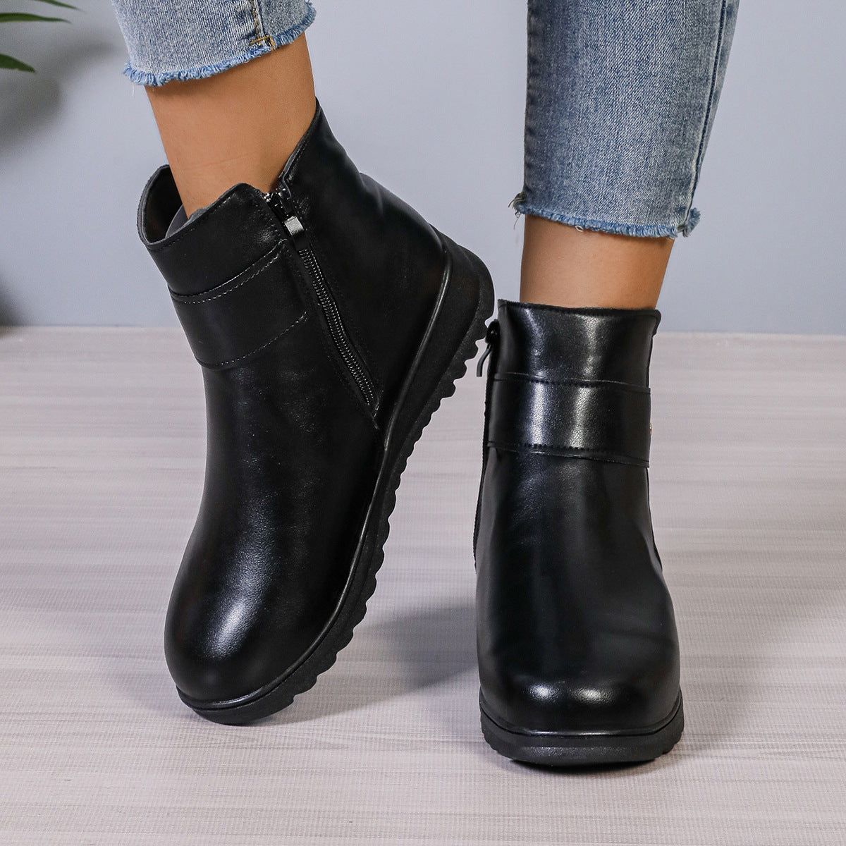 LUCIE - Bottines Chaudes et Antidérapantes