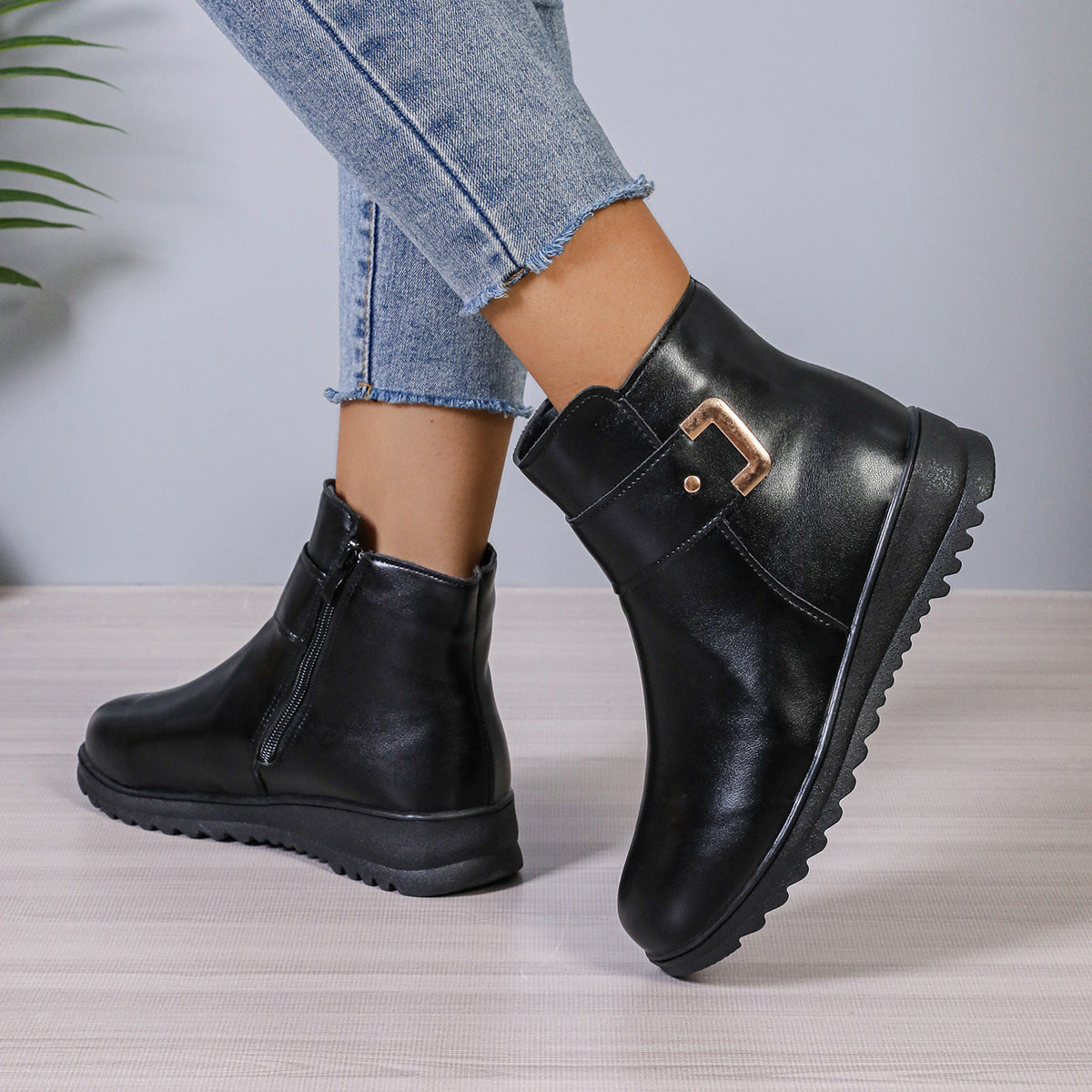 LUCIE - Bottines Chaudes et Antidérapantes