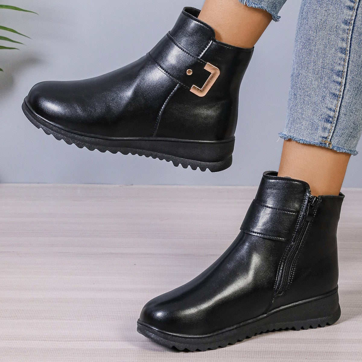 LUCIE - Bottines Chaudes et Antidérapantes