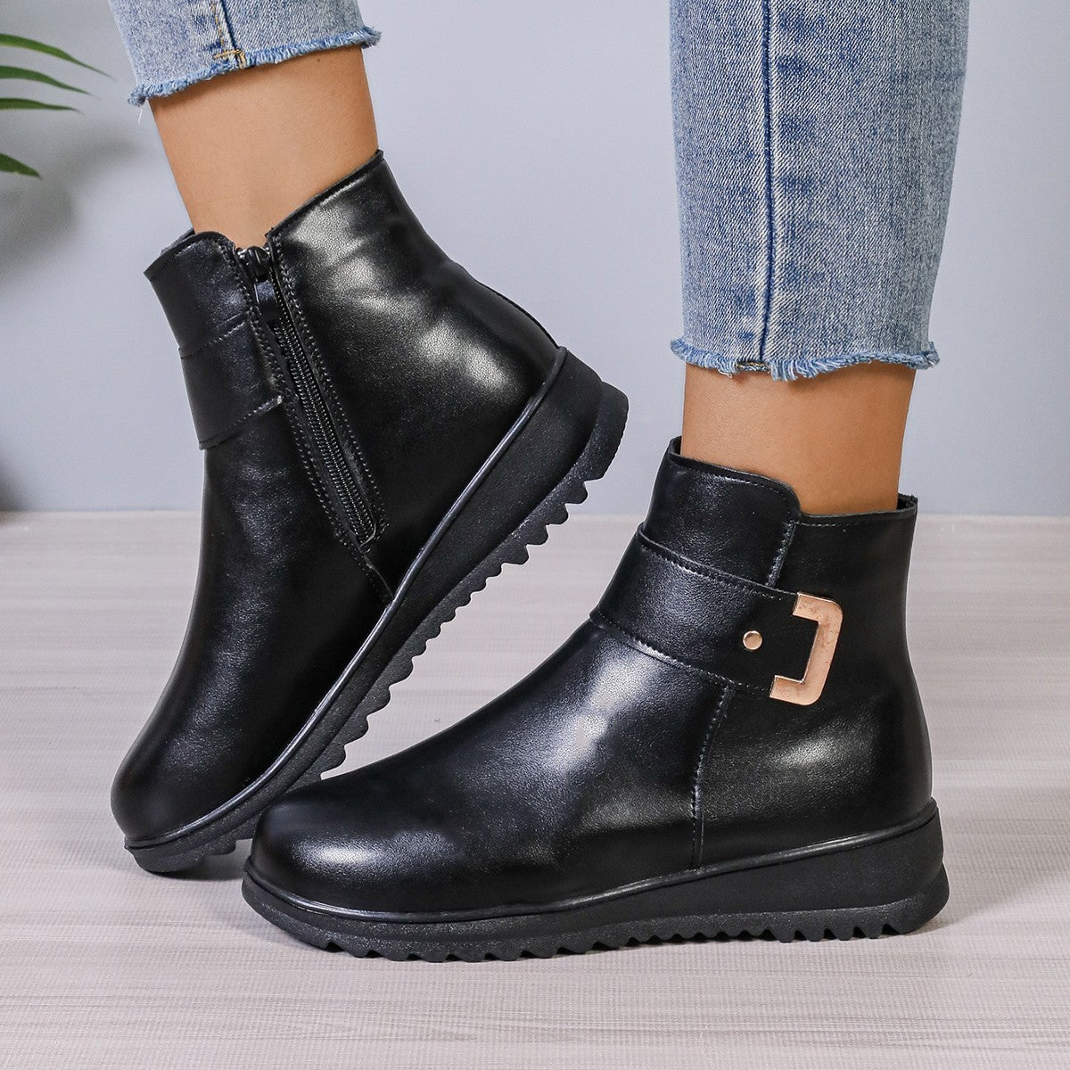 LUCIE - Bottines Chaudes et Antidérapantes