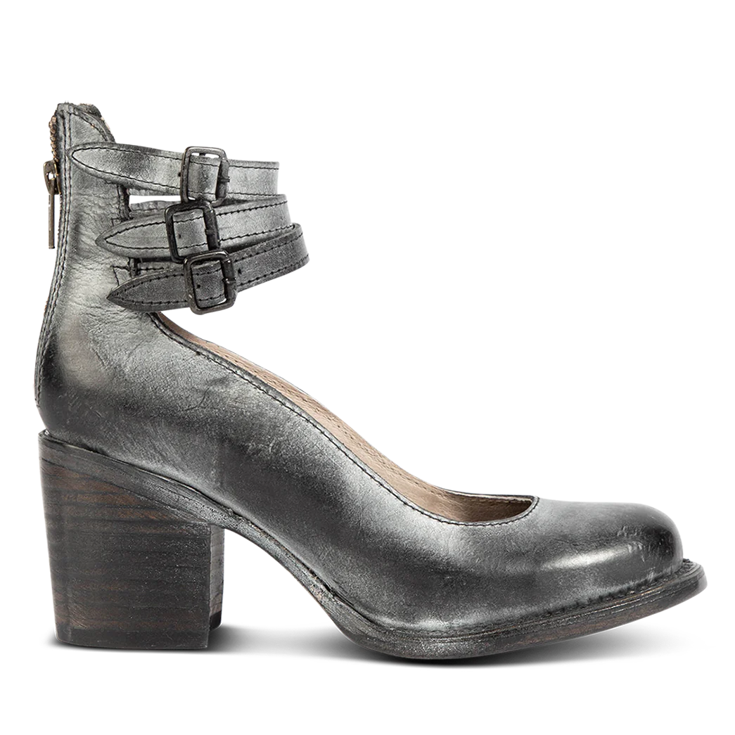 CLÉMENCE – Escarpins à talons hauts femme à triple bride et imprimé serpent FREEBIRD