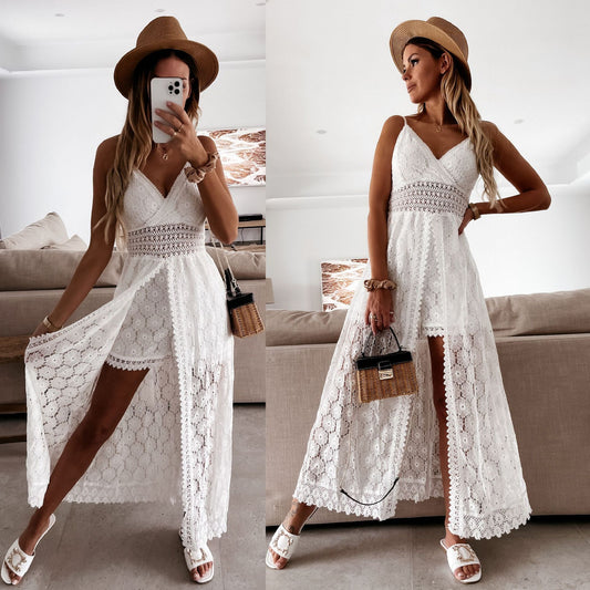 LÉANA – Combinaison été femme à fines bretelles couture tendance & dos nu