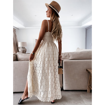 LÉANA – Combinaison été femme à fines bretelles couture tendance & dos nu